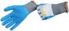 GLOVE HDPE 13G SALT/PEPP;BLUE CRINKLE LATEX PALM - Cut Resistant